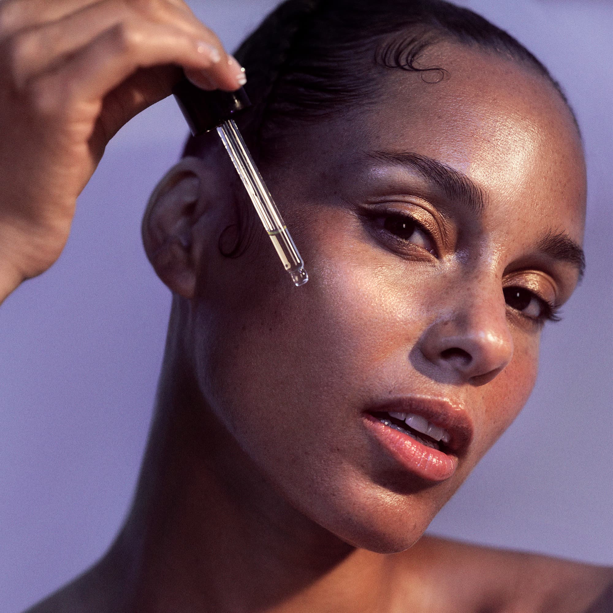 Alicia Keys using keys soulcare product